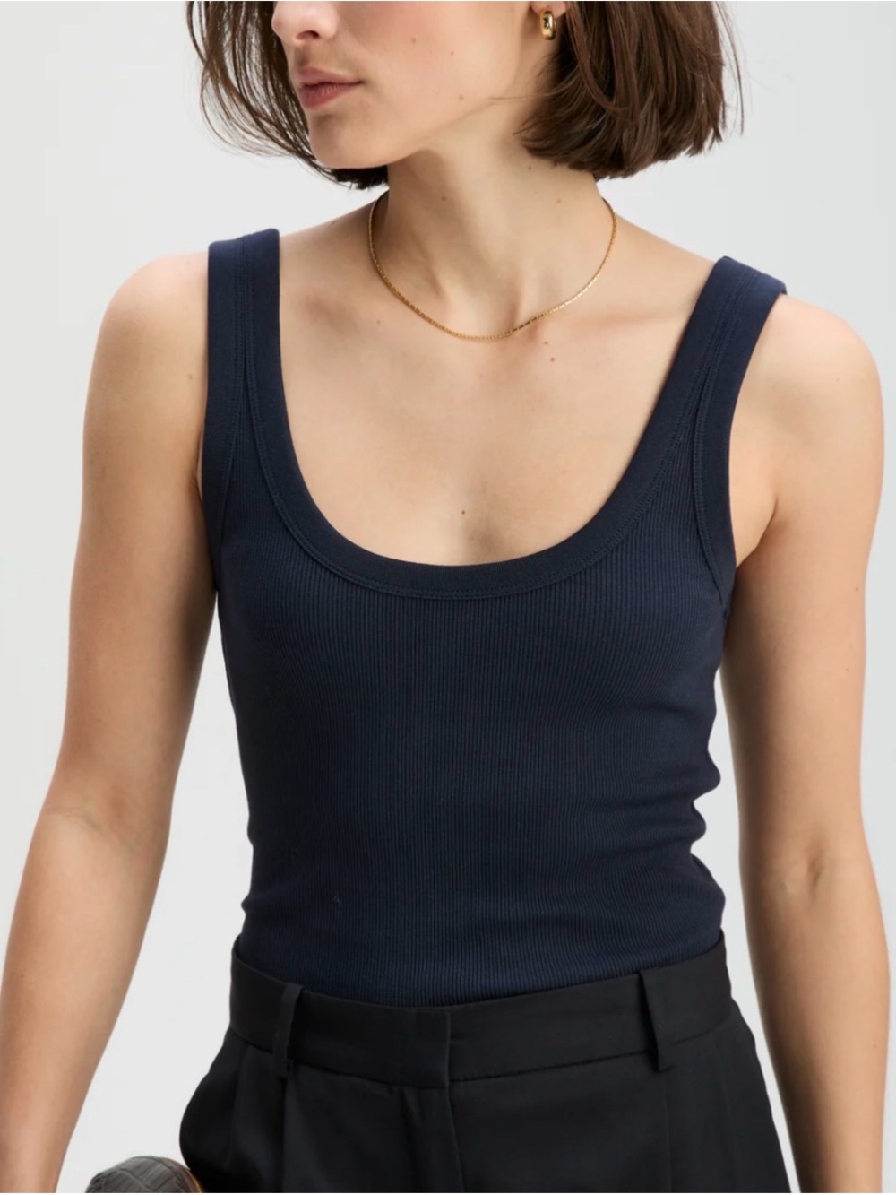 SoldOut NYC The Scoop It Up Tank in Navy